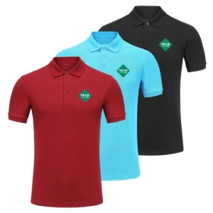 High quality breathable sweatabsorbing lapel custom embroidery printing design blank multi-color mens sports Polo shirt