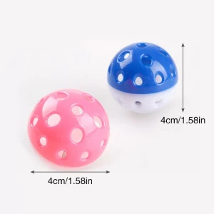 High quality cat toy plastic hollow bell ball car toy interactive cat scratch ball with bell