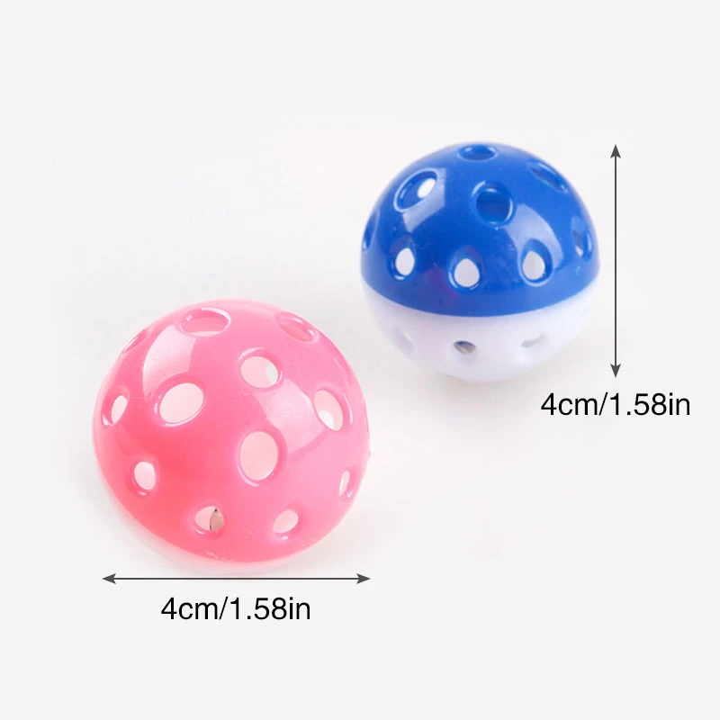 High quality cat toy plastic hollow bell ball car toy interactive cat scratch ball with bell