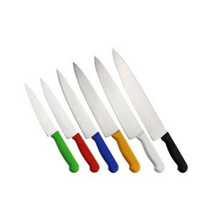 High quality chef kitchen knife sets stainless steel colorful handle sharp kitchen knives