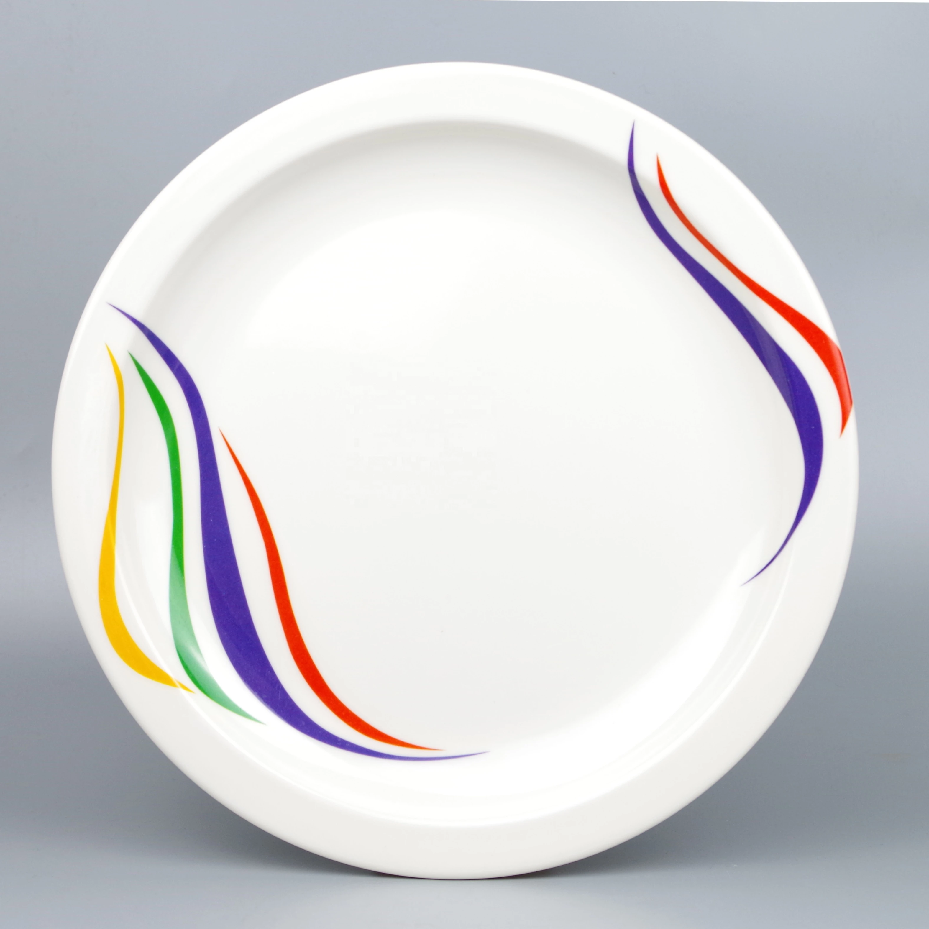 High Quality Chinese Wholesale Custom Print Dinner Plastic Cheap Melamine Plate