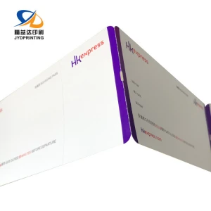 High Quality Custom Airline Ticket Blank Thermal Paper Boarding Pass