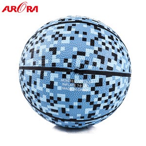 high quality custom wide channel size 7 color rubber basketball outdoor and indoor ball