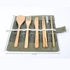 High quality eco-friendly outdoor portable bamboo fiber dinnerware sets with carrying case