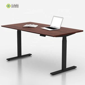 High quality ergonomic modern office furniture standing adjustable height sit stand up office desk white