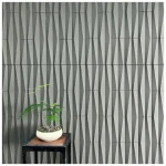High Quality European 3D Wall Panel Multifunctional Waterproof PU Fireproof Factory Clock Moisture-Proof PVC Bathroom