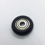 High quality European market plastic roller wheel 608 bearing inside 5x23x7mm for window or sliding door