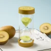 High Quality Factory Plastic Glass Fruit Hourglass Clock Kid 5 Min Sand Timer
