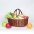 Import High quality handmade oval willow wine wicker picnic basket with handle from China