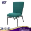 High quality hotel metal frame chair connectable Interlocking stackable used church chairs sale