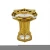 Import High Quality  Luxury Golden Bathroom Closestool Washdown Ceramics Sanitary Ware Wash Basin Toilet Commode Set from China