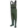 High quality new design with PVC boots sock lining non-slip adjustable waist belt nylon fishing chest wader