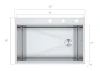 High quality stainless steel thickened single slot under counter household kitchen wash sink