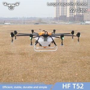 High-Strength Quadcopter 52L Payload Plant Protection Agriculture Crop Fumigation Sprayer Drone