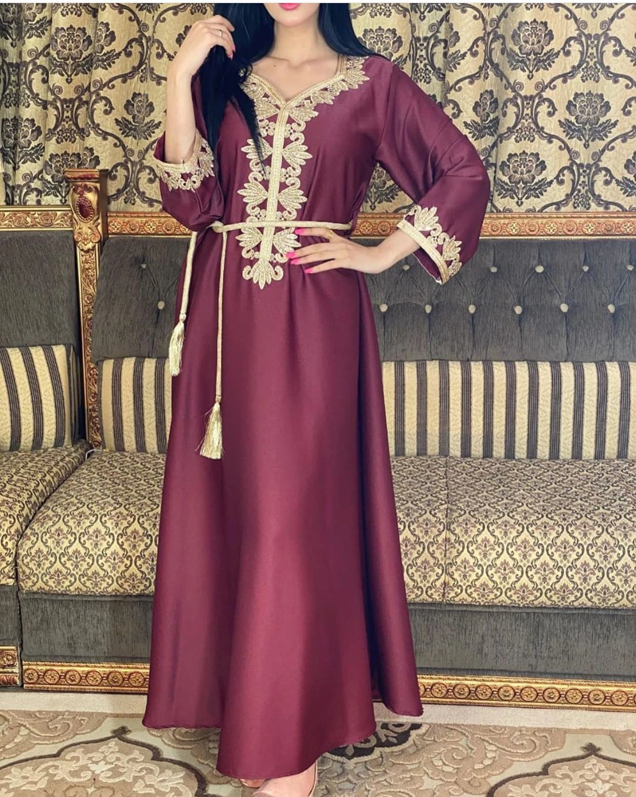 Hj Muslim Islamic Collection Ladies Kaftan Moroccan Dresses Islamic ...