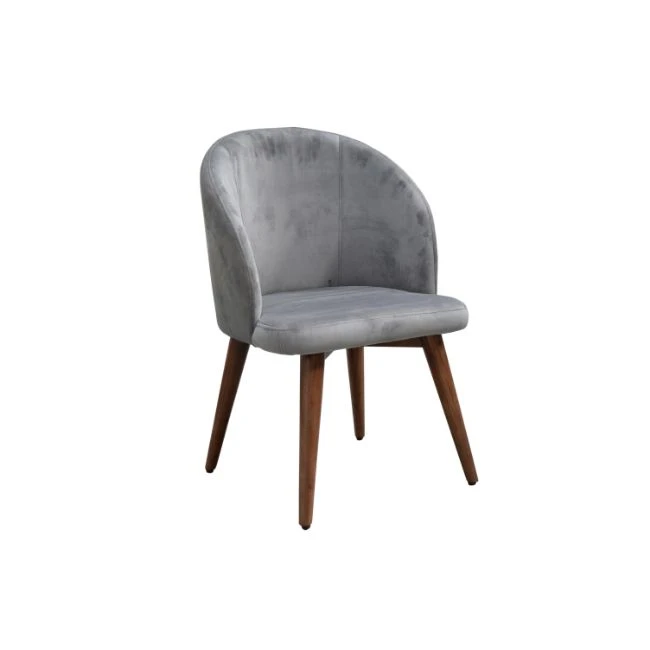 Home And commercial Purpose Modern furniture Velvet And Wooden Fusion dining room chairs