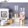 Home Decor Flower Vase Glass Candle Holder Vases For Wedding Party Decoration
