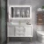 Import Home design floor mounted white kitchen furniture with  drawers  , white Bathroom Vanity cabinet from China