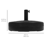 HOMFUL 60J05O Garden Fillabled Umbrella Base Stand Round Plastic Patio Umbrella Cantilever Bases