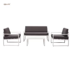 HOT 5pcs garden furniture set garden outdoor powder coated aluminum patio furniture