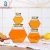 Import Hot Sale Custom Label Logo Printing 250g Unique Hexagonal Honey Glass Jar With Wood Dipper from China