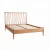 Import Hot Sale French Low Foot Board Solid Oak Upholstered Bed For Bed Room from China