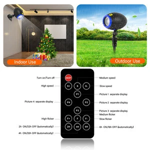 Hot sale Halloween Christmas Outdoor Projector Lights 8 PCS Motion Projection Lights