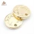 Import Hot Sale Lemon Gold Square Scutcheon For Apparel from China