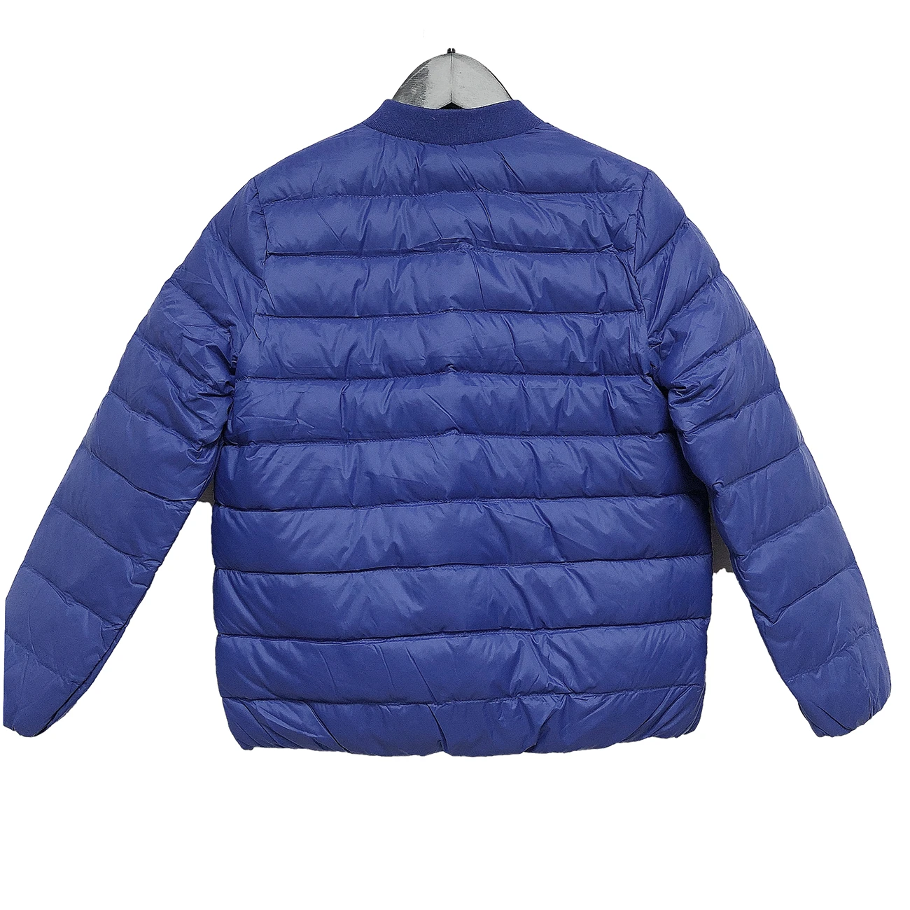 Hot sale OEM sevice little baby children clothing  long sleeve blue o-neck down jackets