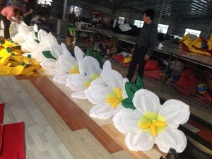 Hot sale!!! outside and inside inflatable flowers arch for wedding, inflatable festival decoration