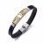 Import Hot sale promotional fashion jewelry unisex bangle stainless steel leather bracelets from China