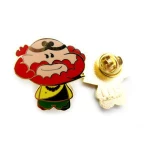 Hot sale VOGRACE cheap OEM custom cartoon anime metal badge wholesale double side printing enamel epoxy pin badges for promotion