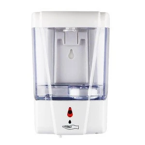 Hot sale wall mounted refillable large capacity automatic plastic liquid soap dispenser for bathroom and kitchen