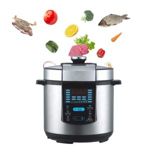 Hot selling 220v cooking time presetting 6l slow power control digital electric pressure cooker
