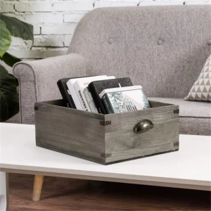 Hot selling antique wooden crate wooden wine box wooden rustic crate