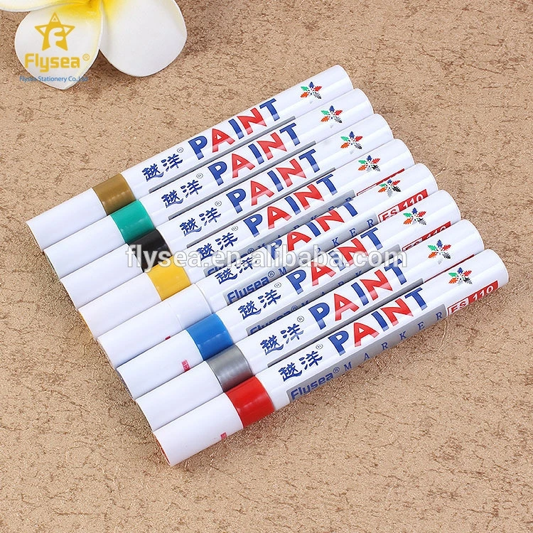 Hot selling barrel material aluminum and plastic custom porcelain permanent marker paint pen