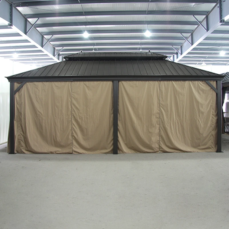 Hot selling hot wholesale tent gazebo hard top motorized gazebo pergola with low price