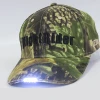 Hot selling led light cap and hat with custom embroidery logo fashion camouflage hunting cap hat