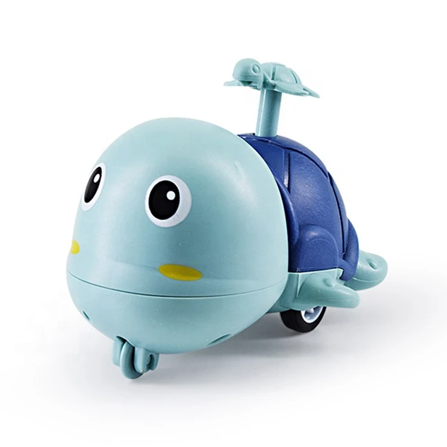 Hot selling toddler pressure turtle vehicle toys animal car toy cute turtles toys with opp bag