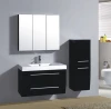 Hotel and Home Project Supply Wall Mount Modern Bathroom Vanity Storage Mirror Cabinet with Countertop Sink