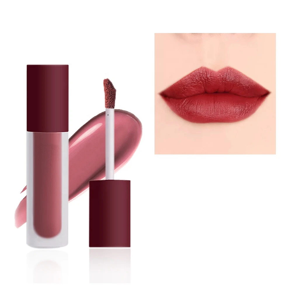 Hottest Trending Velvet Matte Liquid Lipstick Custom Creamy Lip Tint No Logo
