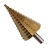 Import HSS 4241 4-42mm titanium Straight Flute Triangular handle Step cone Drill Bits For Metal Drilling from China