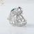 Import Iced Out Panther Ring, Green-eyed Panther Ring, Round Cut Labgrown Diamond Animal Inspire Ring, 14k White Gold Hiphop Ring from China