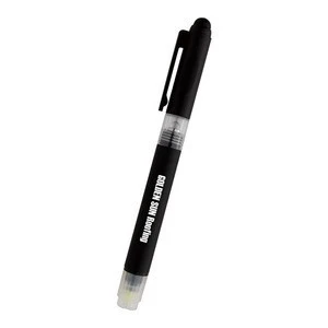 Illuminate 4 in 1 Highlighter Stylus Pen With LED Stylus On Pen Cap Chisel Tip Yellow Highlighter White LED Light Pen