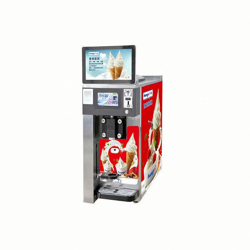 Industrial Coin Operated Ice Cream Vending Machine