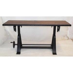 Industrial Crank Drafting Table