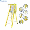 Industrial Mobile Portable Insulated Fiberglass Platform Step Ladder Stand With Handrail