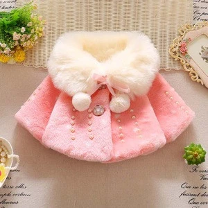 Infant Baby Cloak Autumn And Winter 0-1-2-3-year-old Baby Girl&#039;s Thick Coat Cotton Cloak