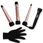 Interchangeable Hair Curling Iron Heat Transfer Printing Titanium Barrel Hair Styling Tools Set Salon Hair Equipment