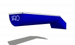 irregularly shaped half-round hvac fabric air duct for ventilation system